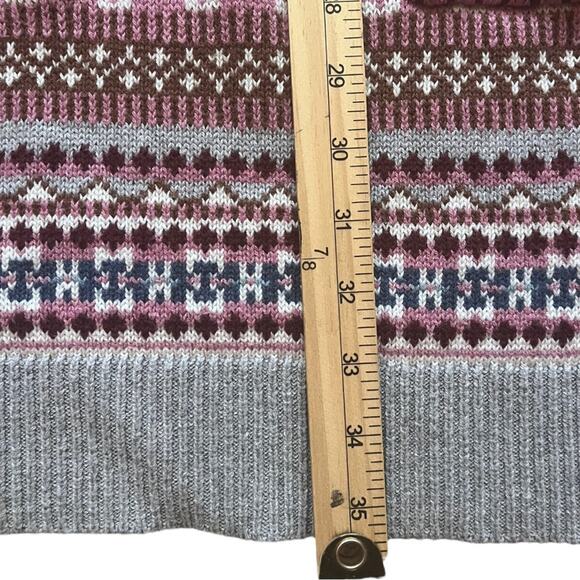 SUNDANCE Elise Fair Isle Sweater Dress Women’s X-Small Multicolored Long Sleeve - Picture 10 of 13
